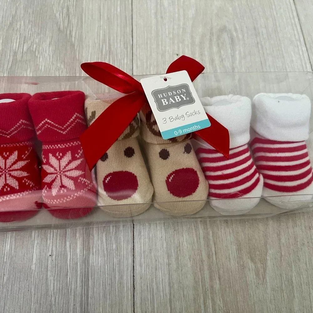 Hudson Baby 3 Baby Socks Soft Cotton Socks Baby 0-9 Months
